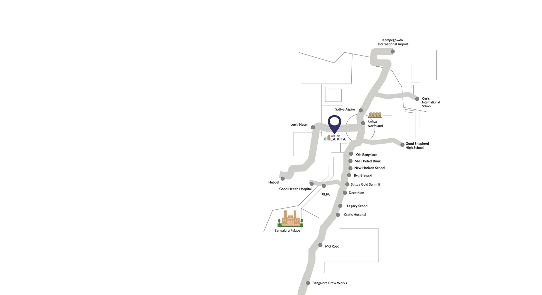 Sattva La Vita location map
